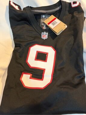Nike NFL Atlanta Falcons Michael Penix Jr Jersey with White/Red #9